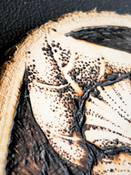 Coasters Flor de Maga Pyrography