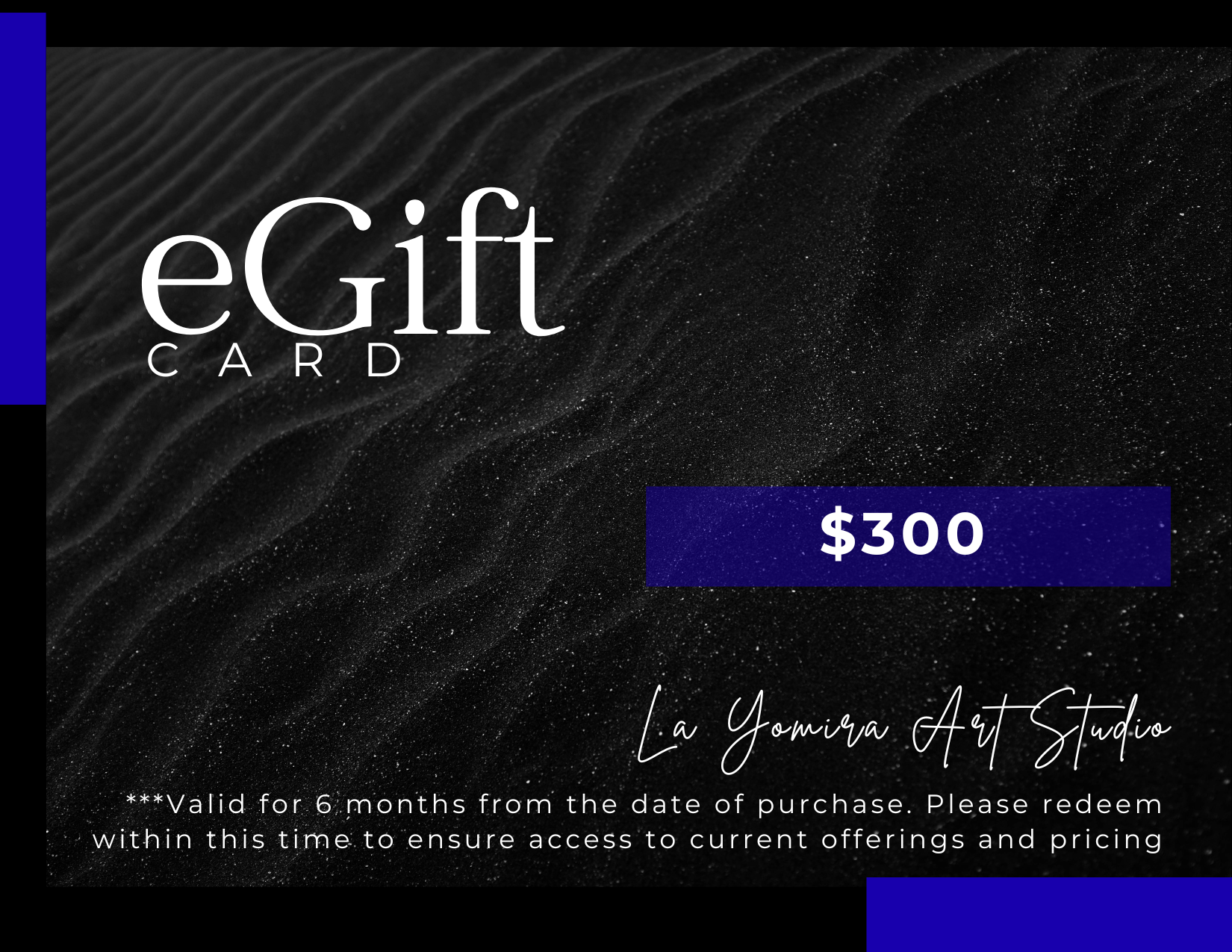 $300 La Yomira Art Studio eGift Card