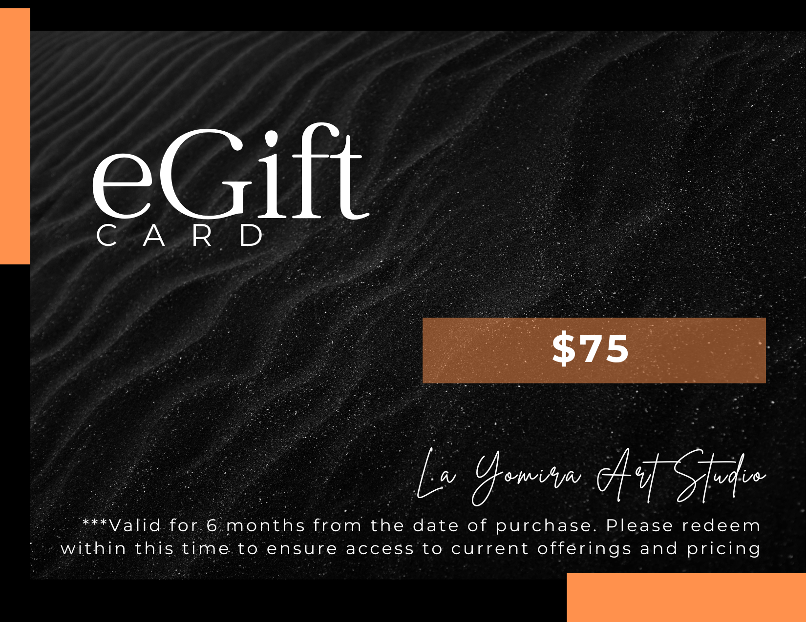 $75 La Yomira Art Studio eGift Card