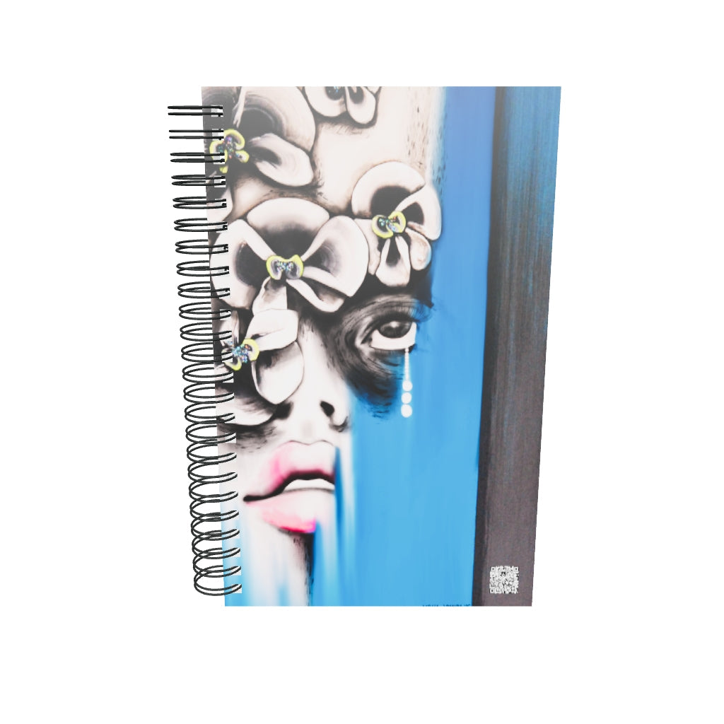 Invisible Bloom Painting Art Print Dotted Journal