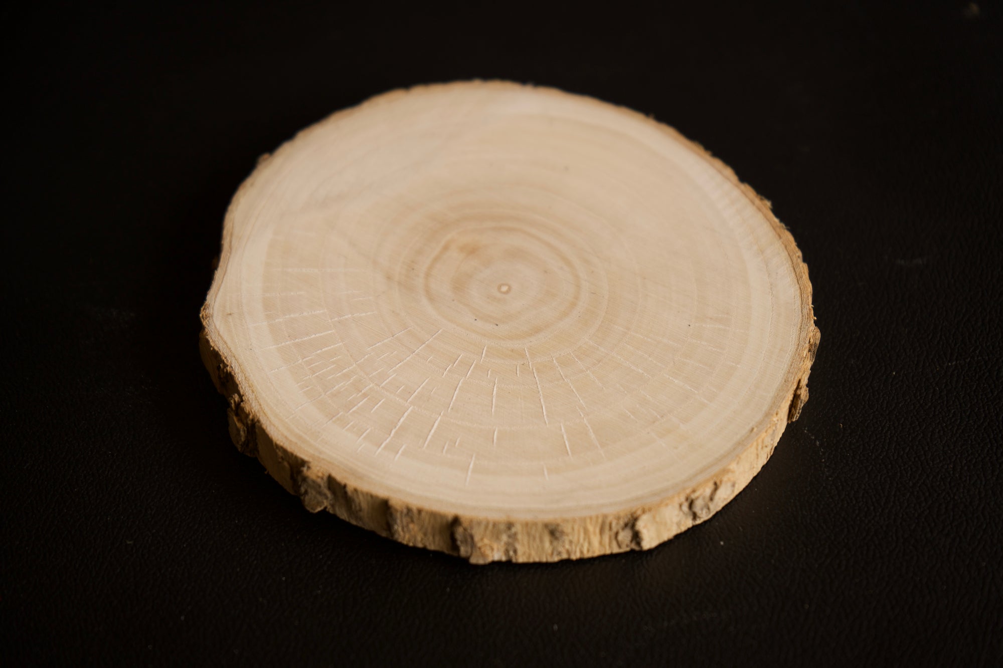 Round Wood Slice - Basic Design - 4" Aprox.